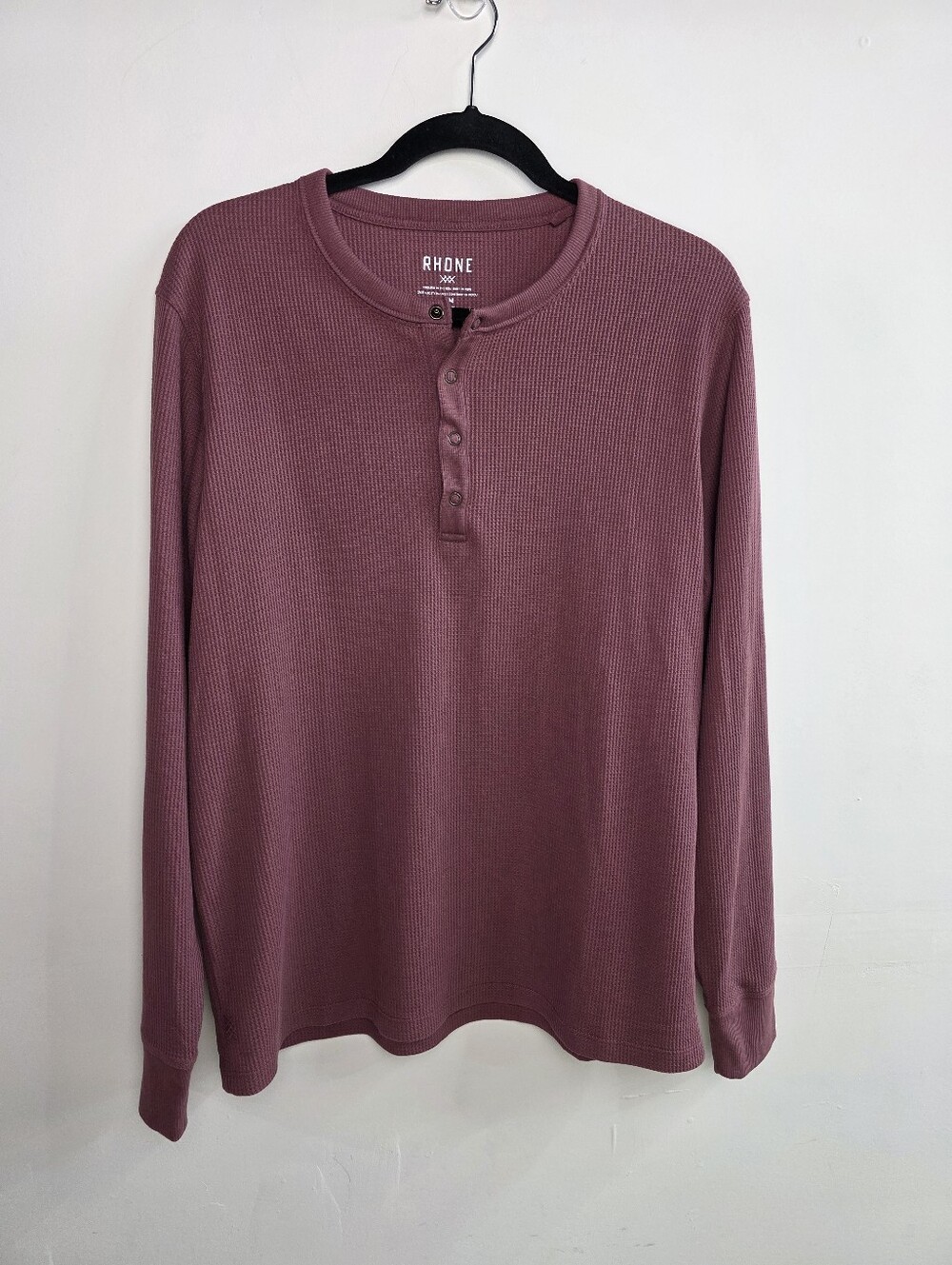 Rhone Men Henley Tshirt Top, Size M